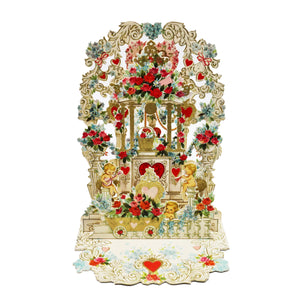 Pop-Up Vintage Victorian Valentine's Day Card - For You